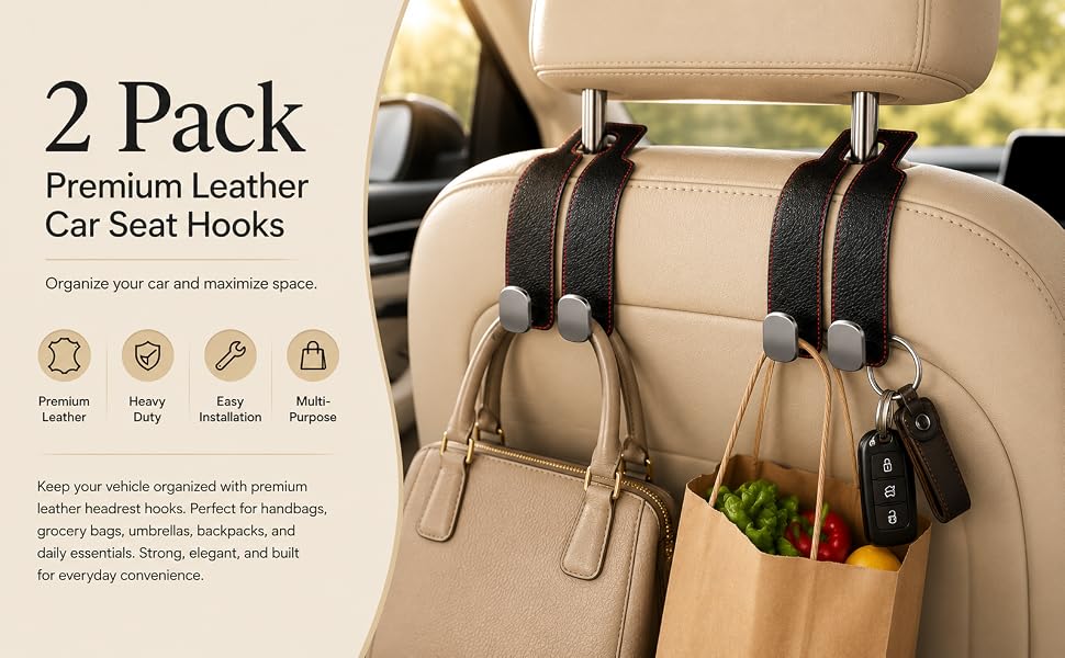 Premium Car Seat Hooks