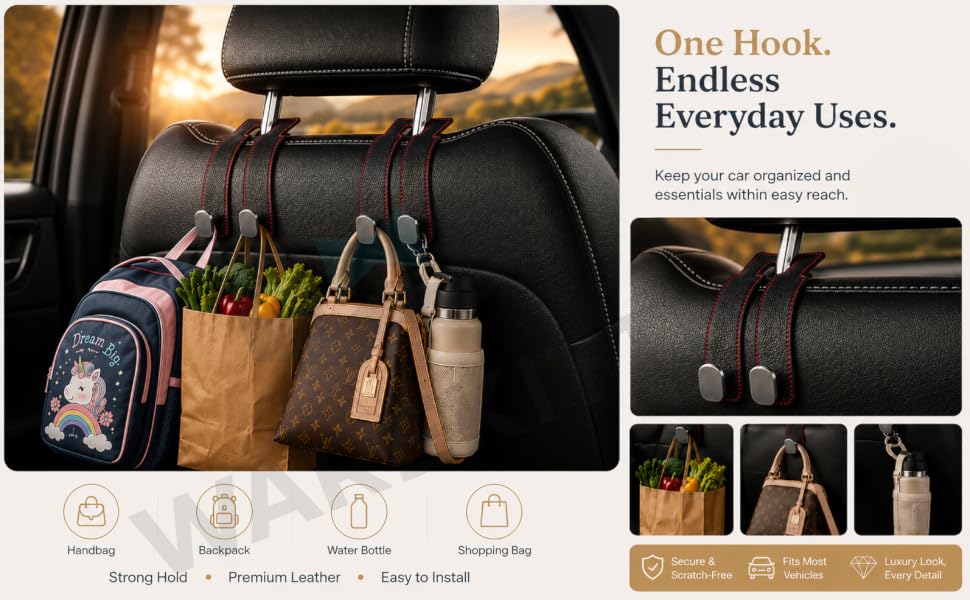Premium Car Seat Hooks