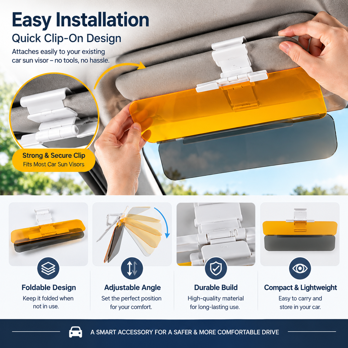 Balckiy SunVeyra Dual-Panel Driving Shield